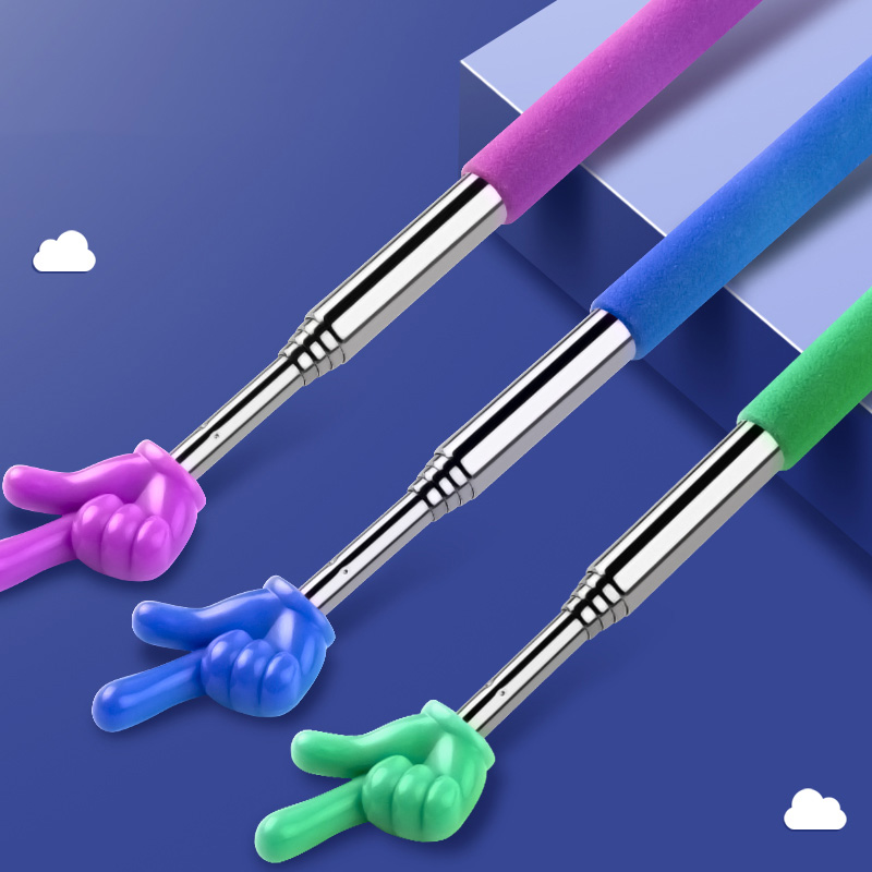 Telescopische Leraar Pointer Stick Vingerlezen Gids Stick Whiteboard Pointer voor Student Klaslokaal Voorschoolse Leermiddelen