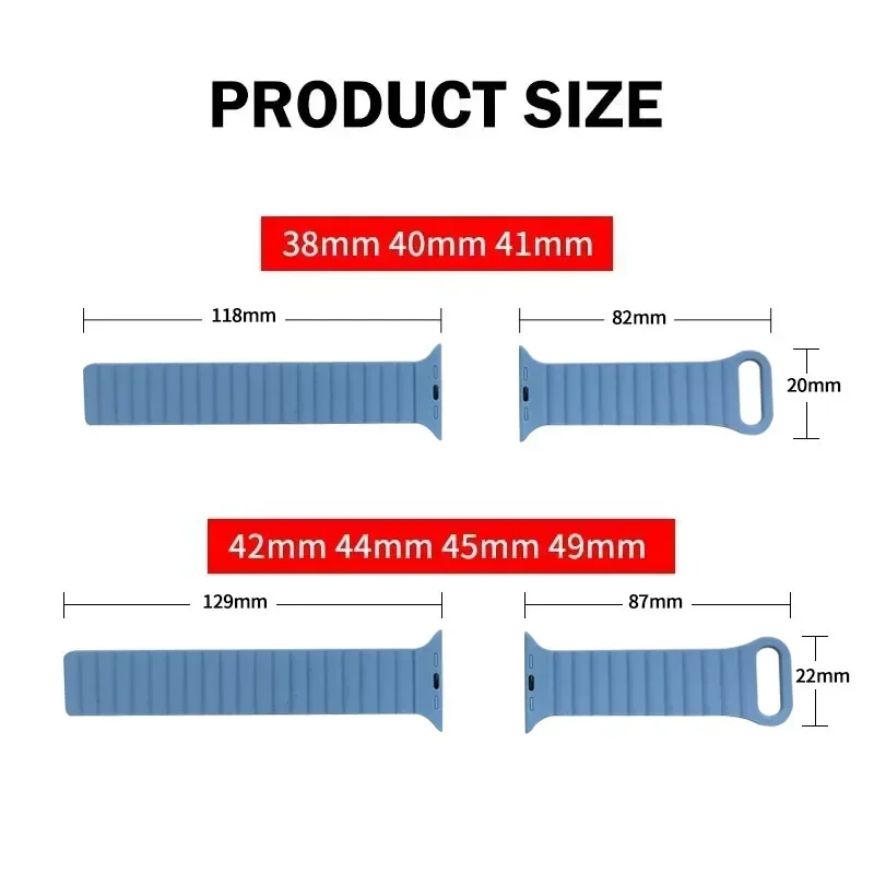 Pasek magnetyczny do pasków Apple Watch 45 mm 38 mm 49 mm 40 mm 42 mm 41 mm Silikonowa bransoletka sportowa iWatch Series ultra 9 6 5 7 8 se 46 mm