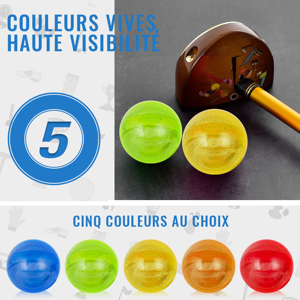Caiton-Balle de golf de parc à 3 couches, options multicolores durables, conception multicouche, performance améliorée, adaptée à la pratique en plein air, 1PC