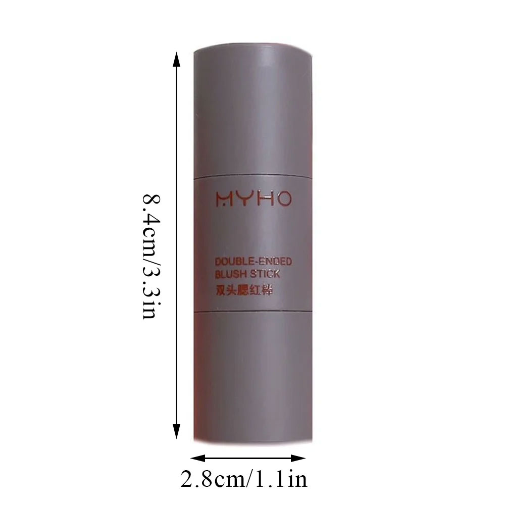 Blush Stick Double-ended Expansive Color Natural Long Lasting Matte Makeup Monochrome Creamy Rouge Blush Stick