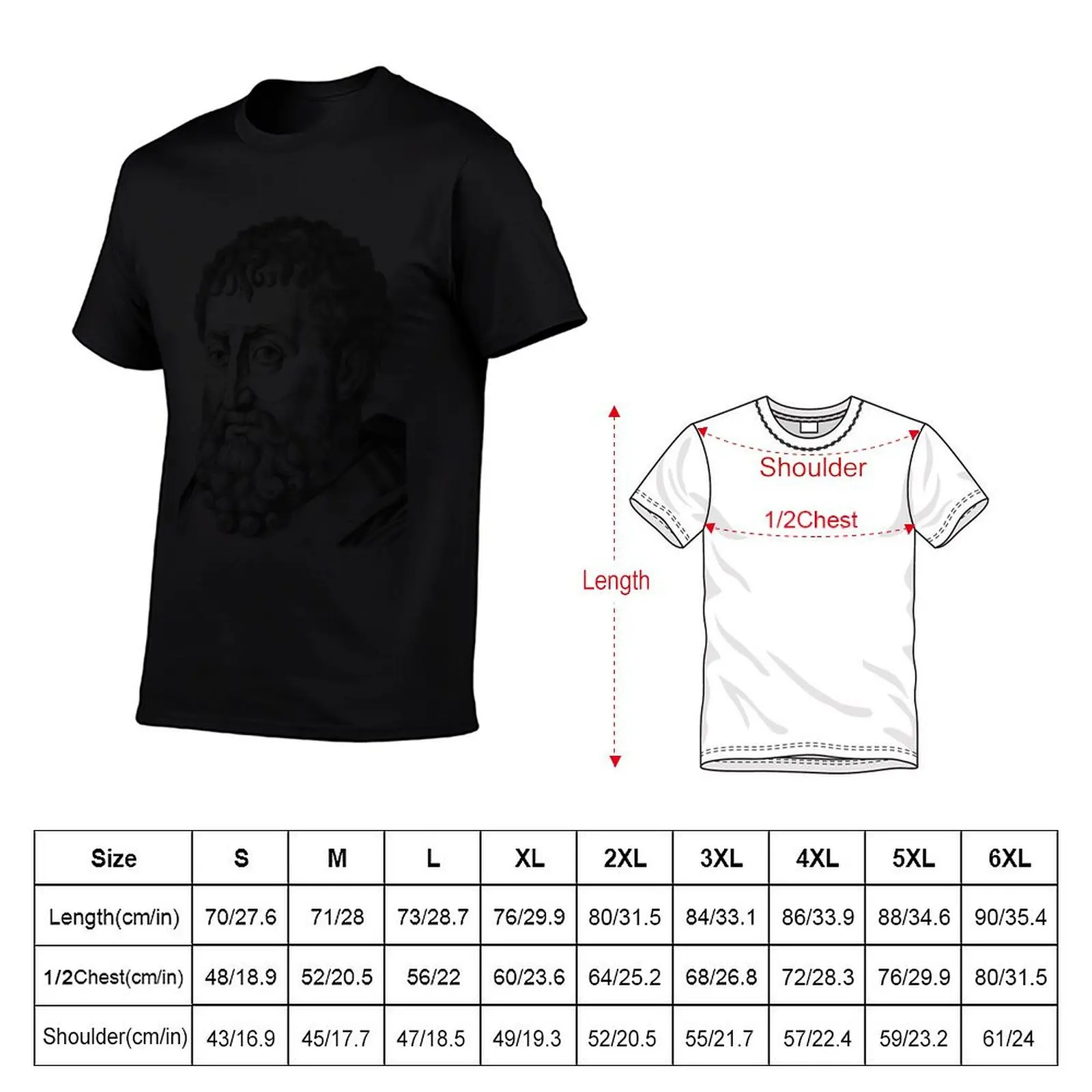Kaos Potret Ptolemy Kaos Pria Desainer Kaos Pria Desainer Kaos Grafis Pria Kaos T-Shirt