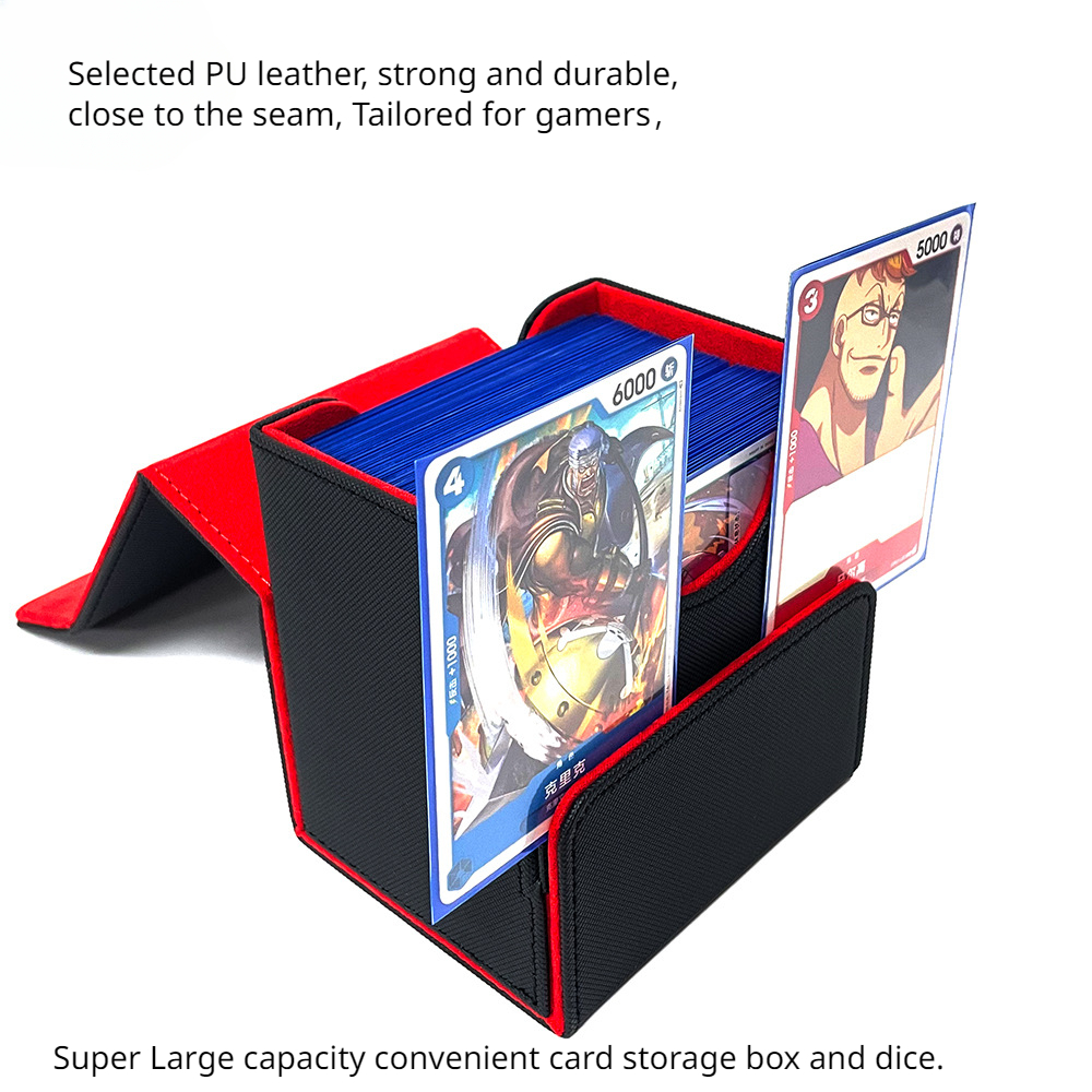 磁気クロージャー付きカードデッキケース,魔法のプロテクター,yuoh mtgスポーツカードと互換性,100個