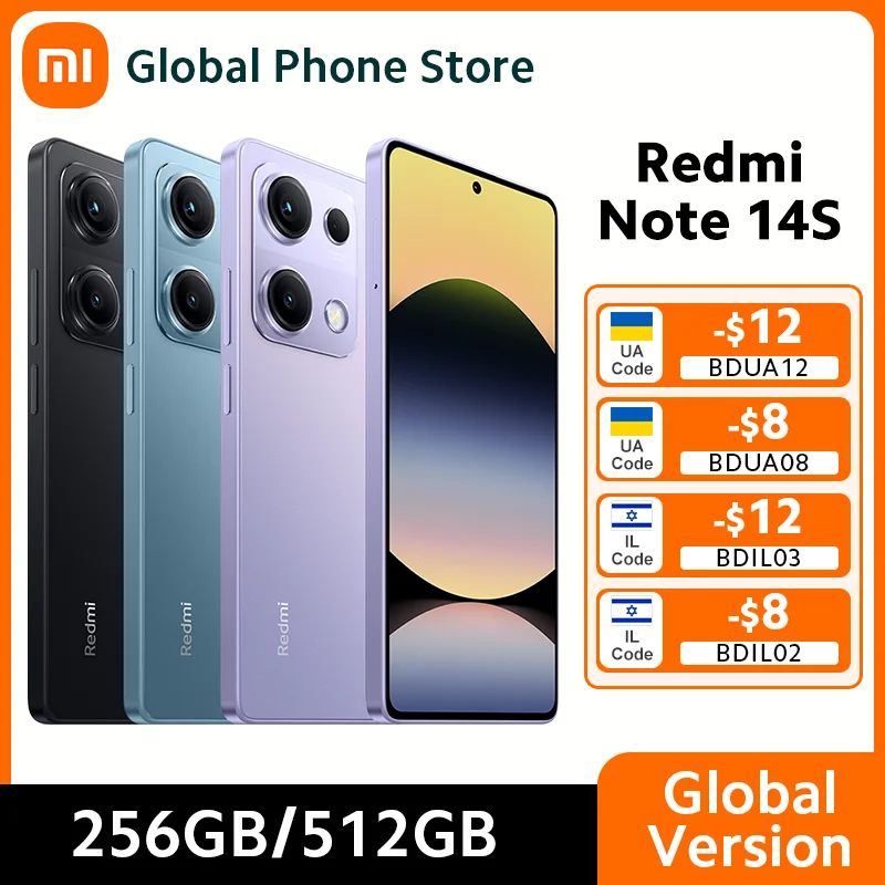 Global Version Redmi หมายเหตุ 14S MediaTek Helio G99 Ultra 200MP เกรด Pro Al ระบบกล้อง 6.67 "AMOLED 120Hz 5000mAh