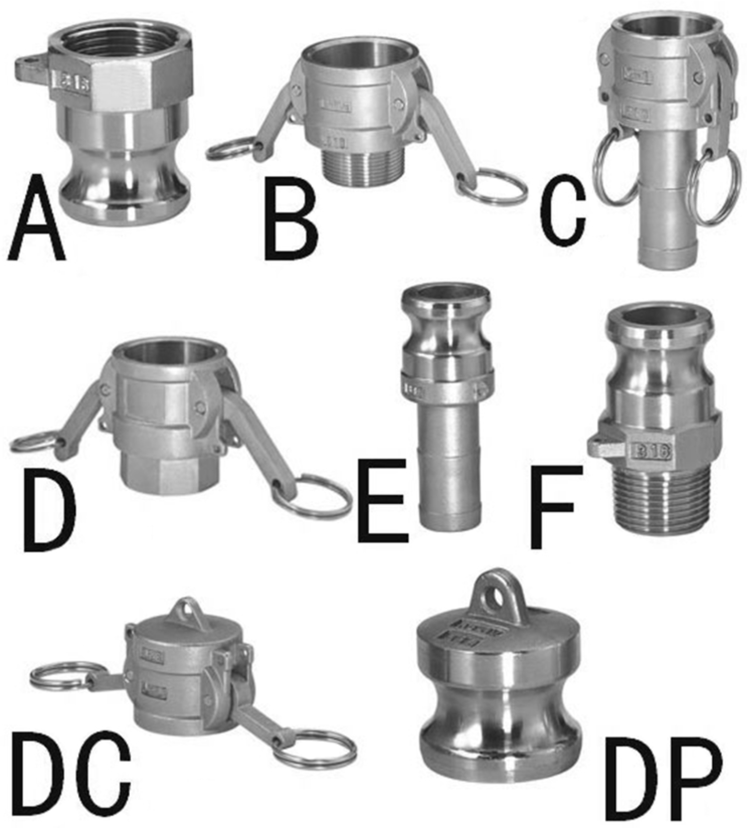 304 316L Edelstahl 1/2 "3/4" 1 "1,5" 2 "BSP Weiblich Männlich Camlock Fitting Adapter Barb Schnell Trennen Für Schlauch Pumpe Homebrew