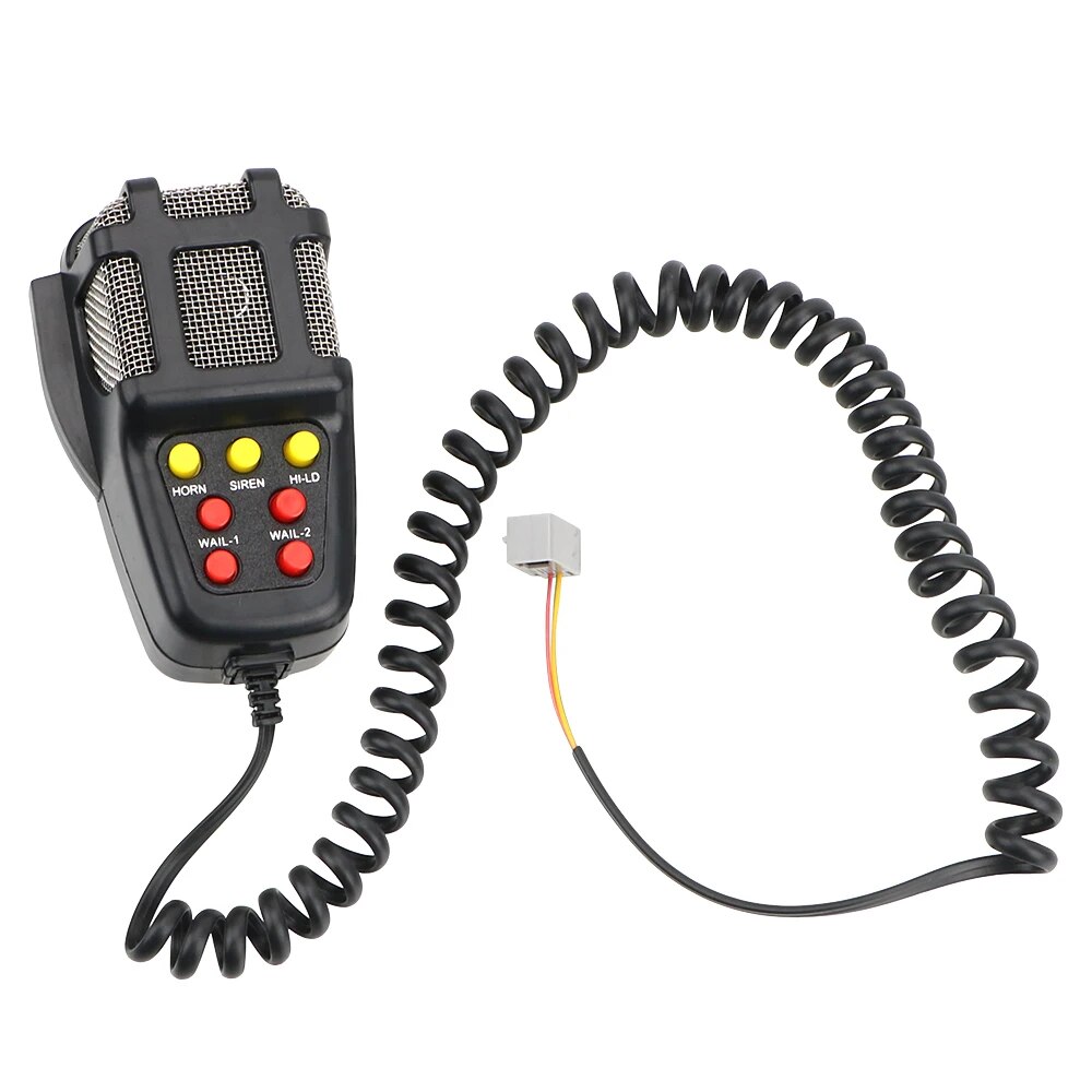 マイク PA システム緊急アンプフータースピーカー大音量車のホーン警察サイレンエアホーンメガホントーン 12V 100 ワット車の警告アラーム