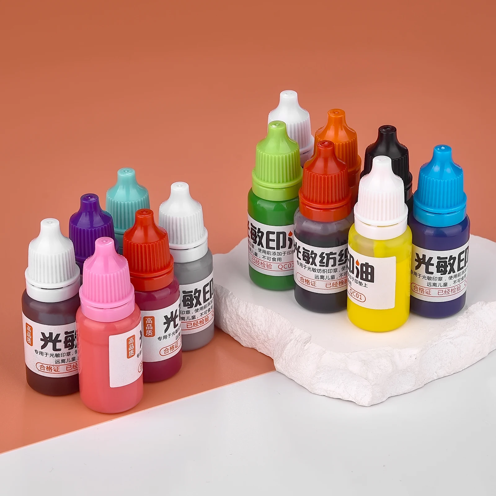 防水オイルインクスタンプ,10ml,テキスタイル,オフィス,学校,シール用品の製造,学生,子供,印刷,色あせない