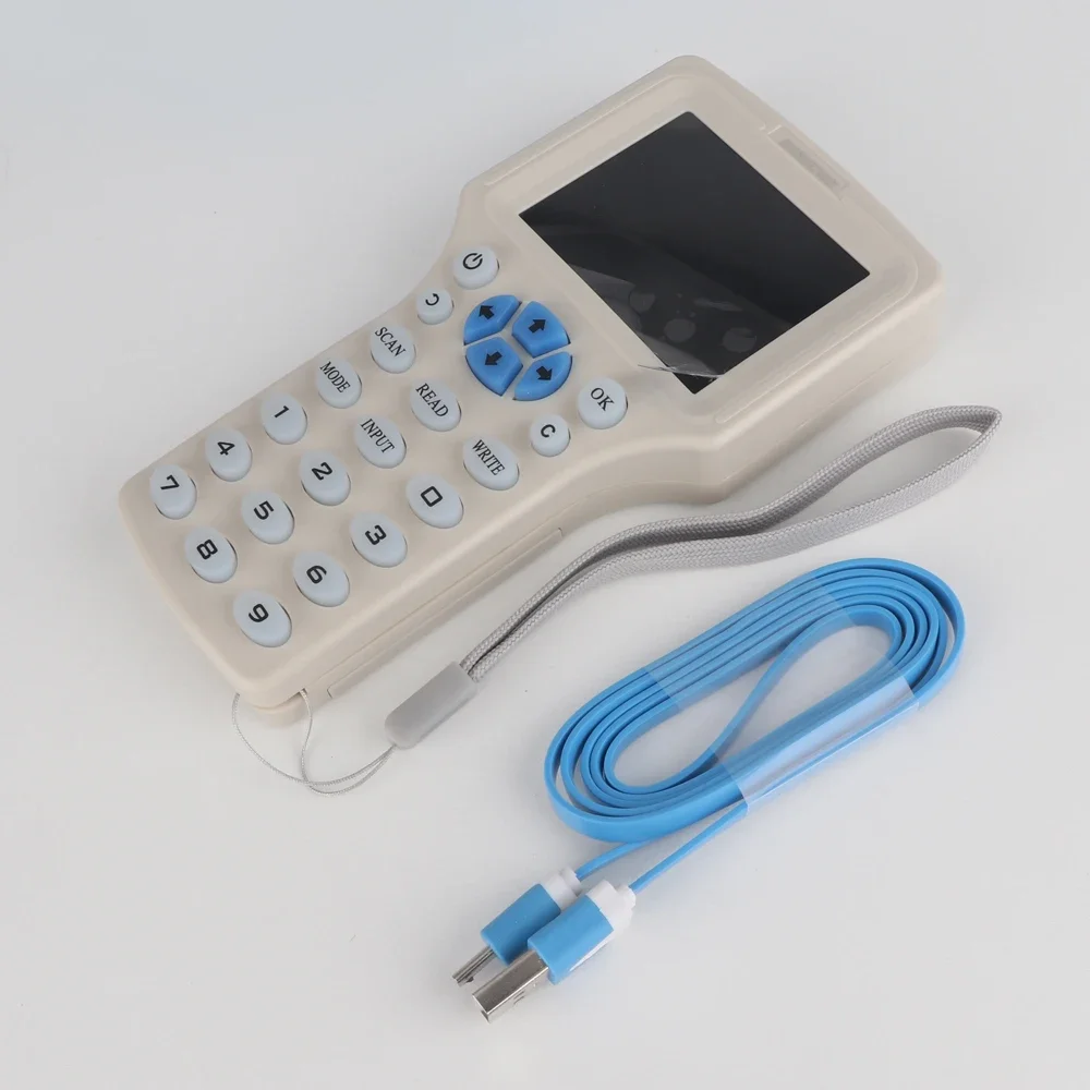 Дубликатор RFID, копировальный аппарат, считыватели, Дубликатор 125 кГц, 13,56 МГц, USB-программатор, умный 10-частотный брелок для ключей, считыватель карт, декодер UID