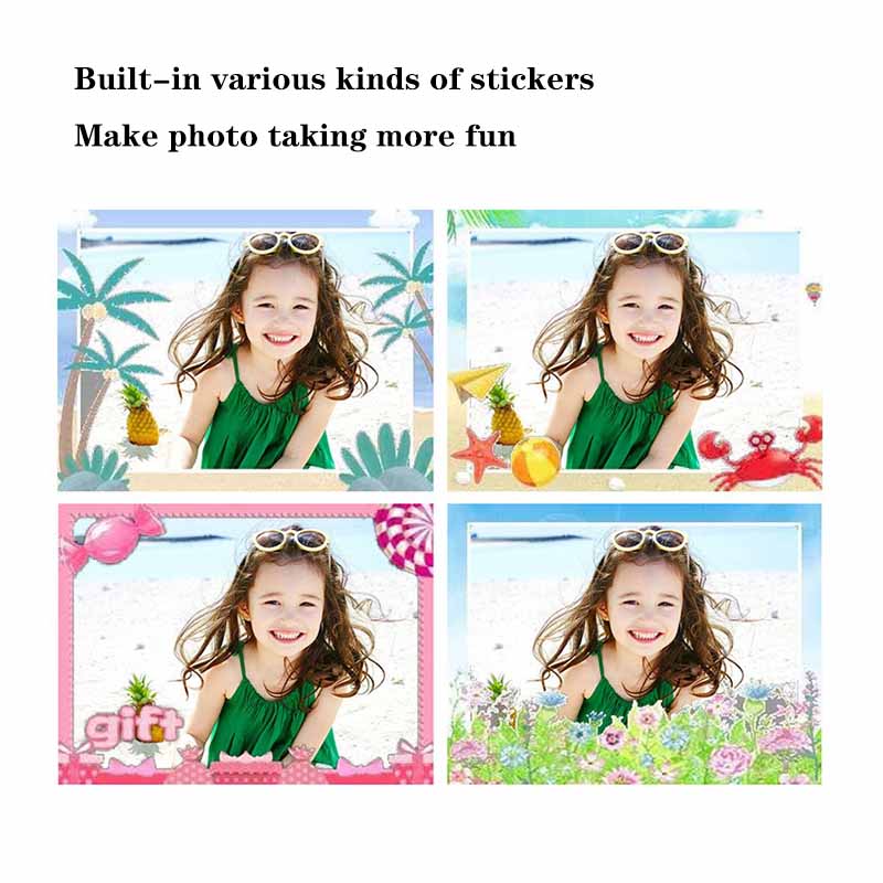 キッズ漫画かわいい恐竜ユニコーン HD カメラミニキッズパズル早期教育音楽携帯電話のおもちゃデュアルカメラ誕生日ギフト