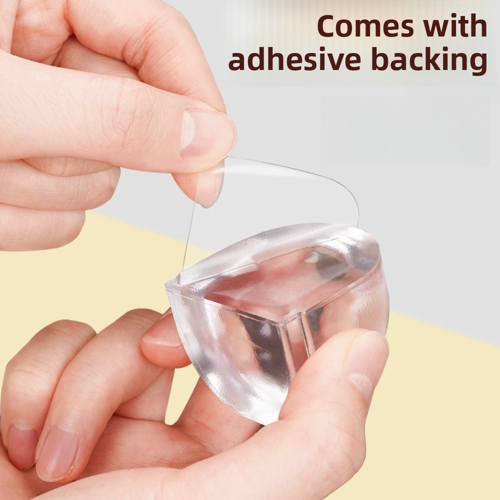 Tope de puerta transparente, soporte de puerta autoadhesivo, Tope de puerta montado en el suelo para protección de paredes y muebles, 1-8 Uds.