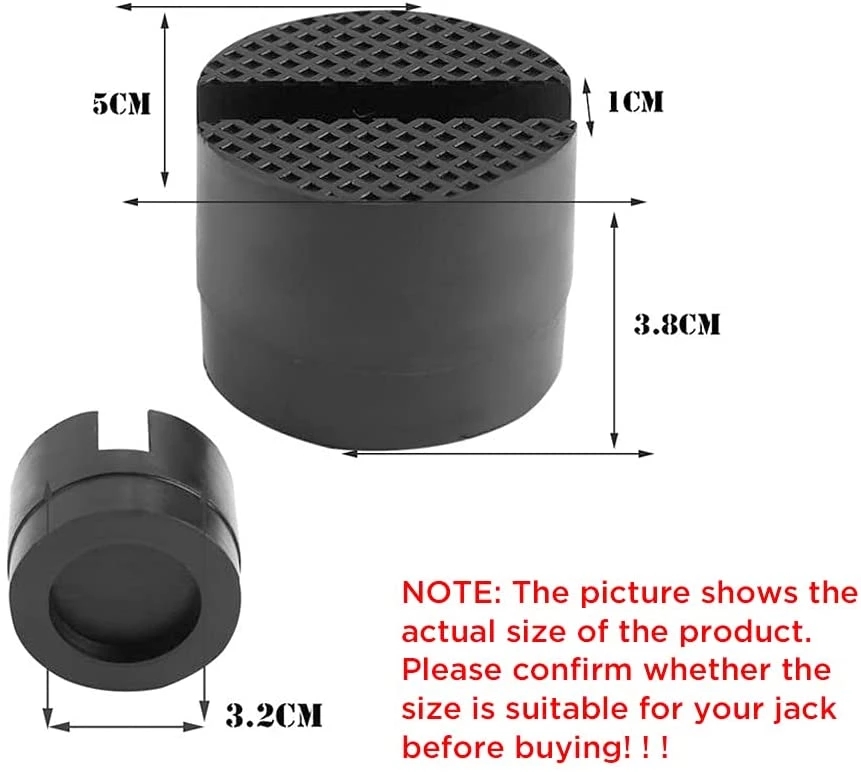 Adaptador Protector de marco de goma ranurado para coche, herramienta de elevación, disco de elevación lateral para Audi, Mercedes, Ford Lada