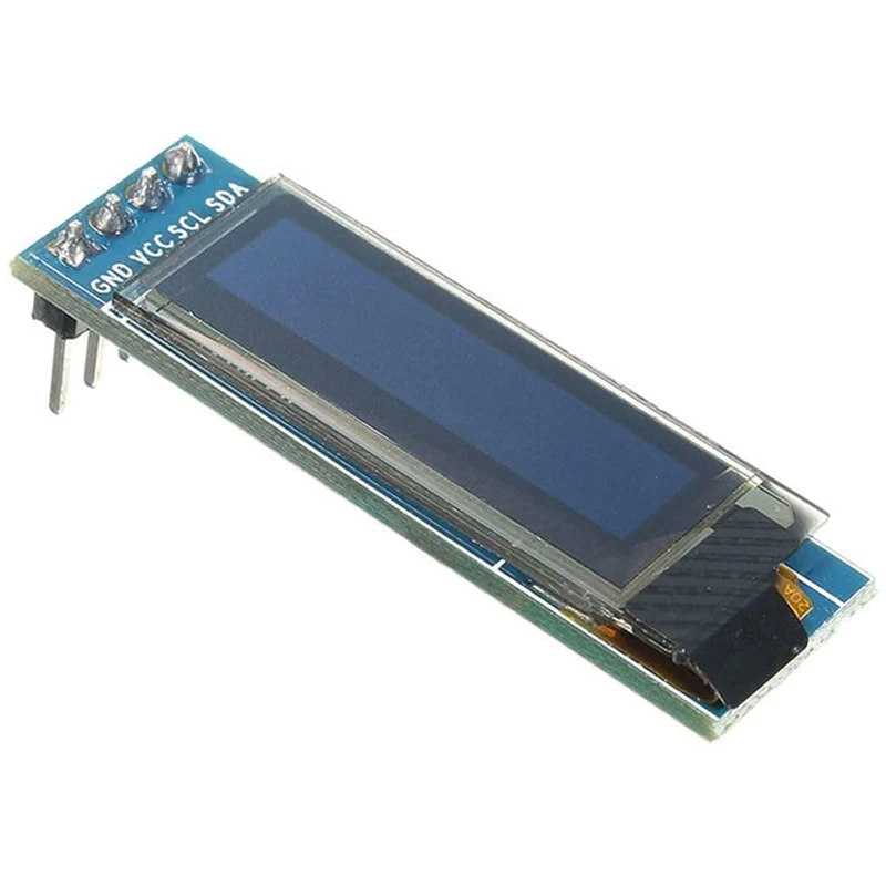 0.91インチ I2C IIC OLED ディスプレイモジュール 128x32 ピクセル ミニ自発光ディスプレイスクリーンボード Arduino プロジェクト用 Raspberry Pi ホワイト