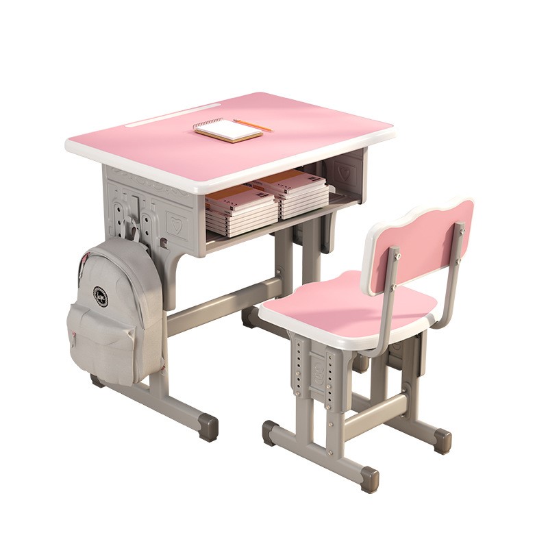 Mesa e cadeiras de madeira Olevo para aprendizagem infantil Conjunto de mesa e cadeiras ajustáveis para alunos do ensino fundamental e médio