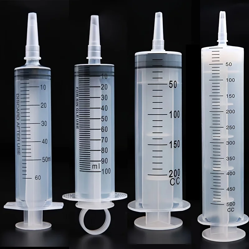 20-500ml Syringe Feeding Tools For Pets Large Capacity Plastic Syringe With Tubing For Measureing Liquids