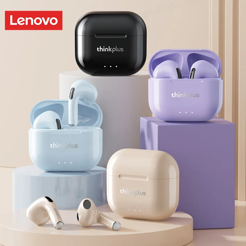Наушники Lenovo LP40 II, оригинальные LP40 plus TWS, беспроводные Bluetooth 5,3, спортивные наушники с шумоподавлением, сенсорное управление, наушники