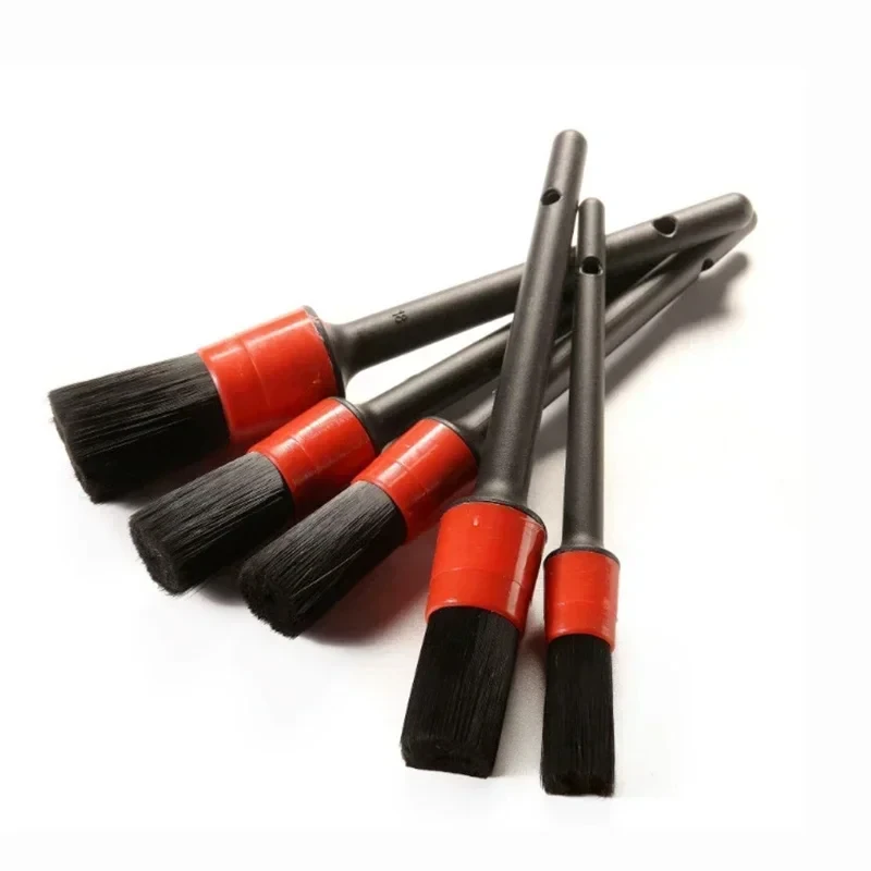 Cepillo suave para lavado de coche, herramienta pequeña de limpieza Interior automotriz para salida de aire acondicionado, 5 piezas