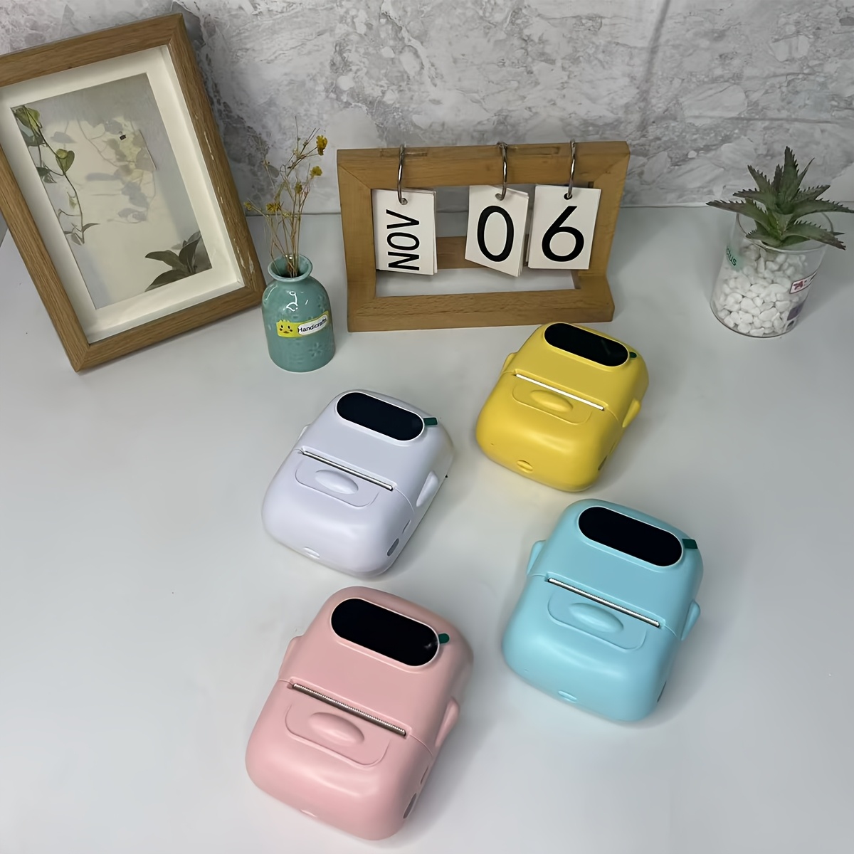 Mini Portable Wireless Label Printer - Wireless Function, Thermal Sticker Maker, Handheld Tips, Learning Marking