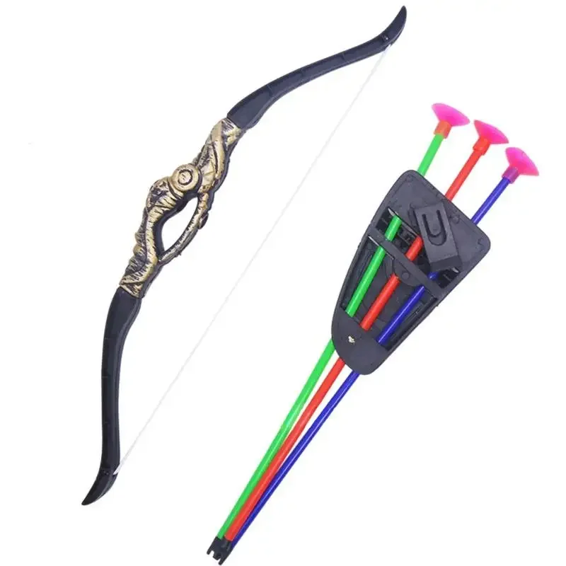 35Cm Vui Nhựa Ngoài Trời Bắn Cung Trẻ Em Cung Và Mũi Tên Đồ Chơi, Sử Dụng Để Bắn Đồ Chơi Bé Trai Quà Tặng