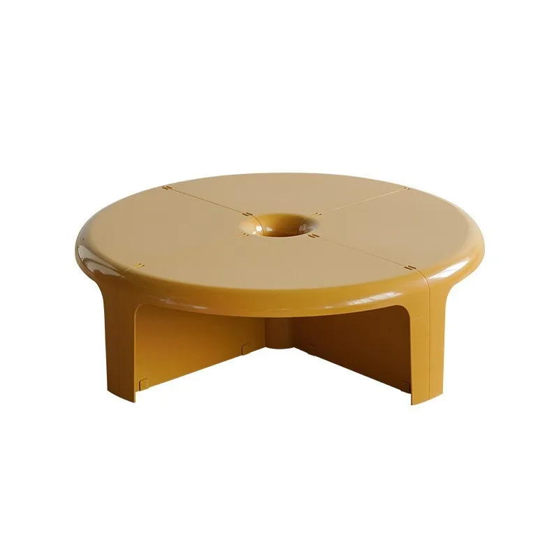 X&D Nordic Circular Coffee Table Creative Small-sized Coffee Table Can Be Split Spliced And Combined With Edge Tables 2025