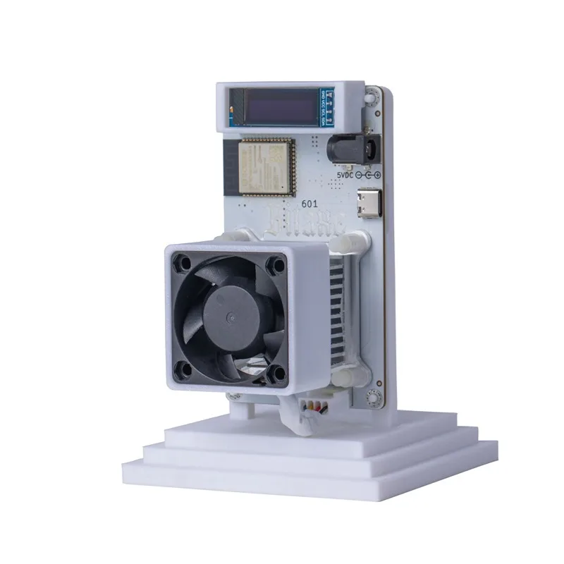 Bitaxe Gamma 601 Solo Miner 1.2TH/S com BM1370 Asic Chip 18W Bitcoin BTC Miner incluindo suporte para hardware de mineração