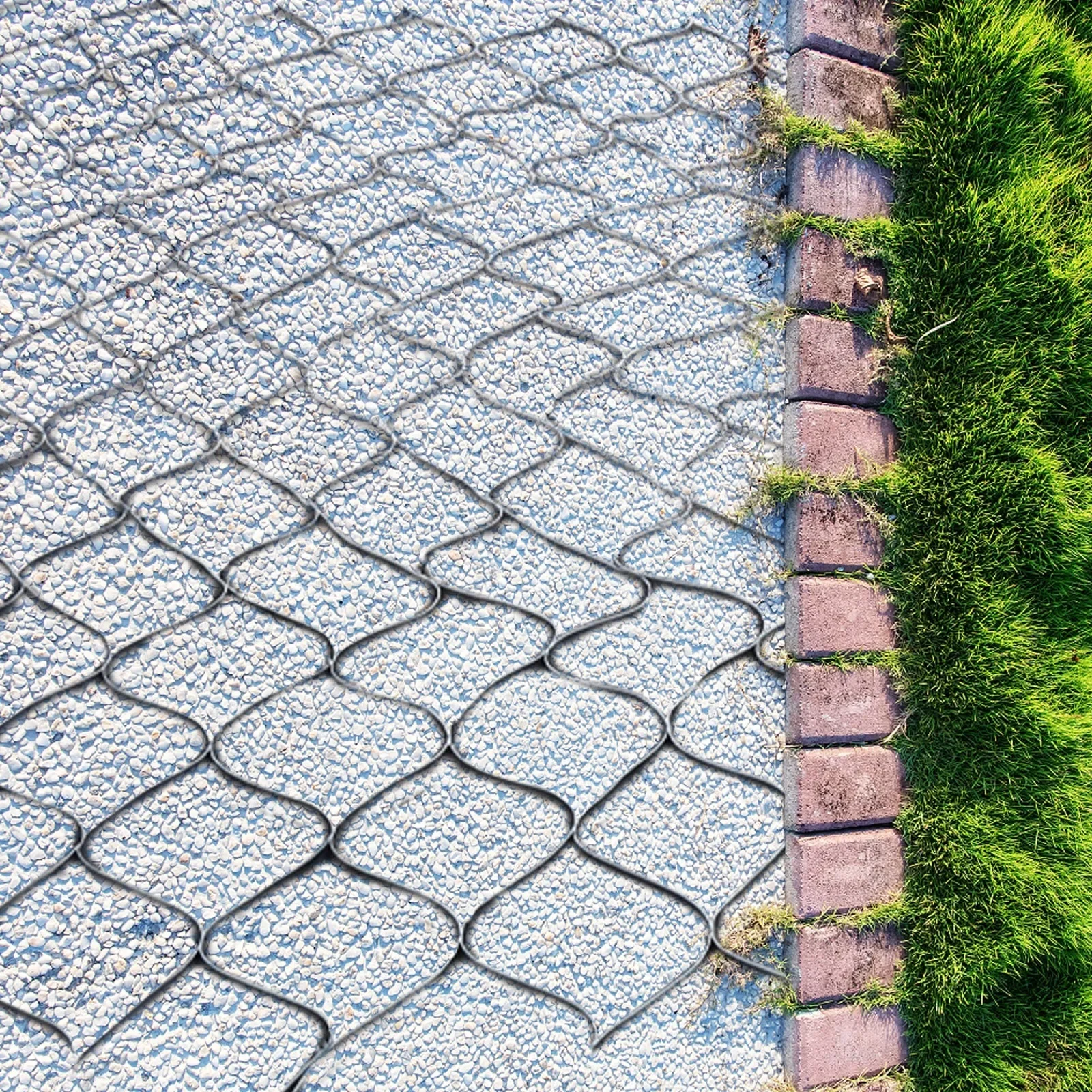 2" Thick Geo Grid Ground Stabilization Grid for Swelling Soil | Collapsible Geogrid w/ Heavy Duty Load Bearing & Erosion Control