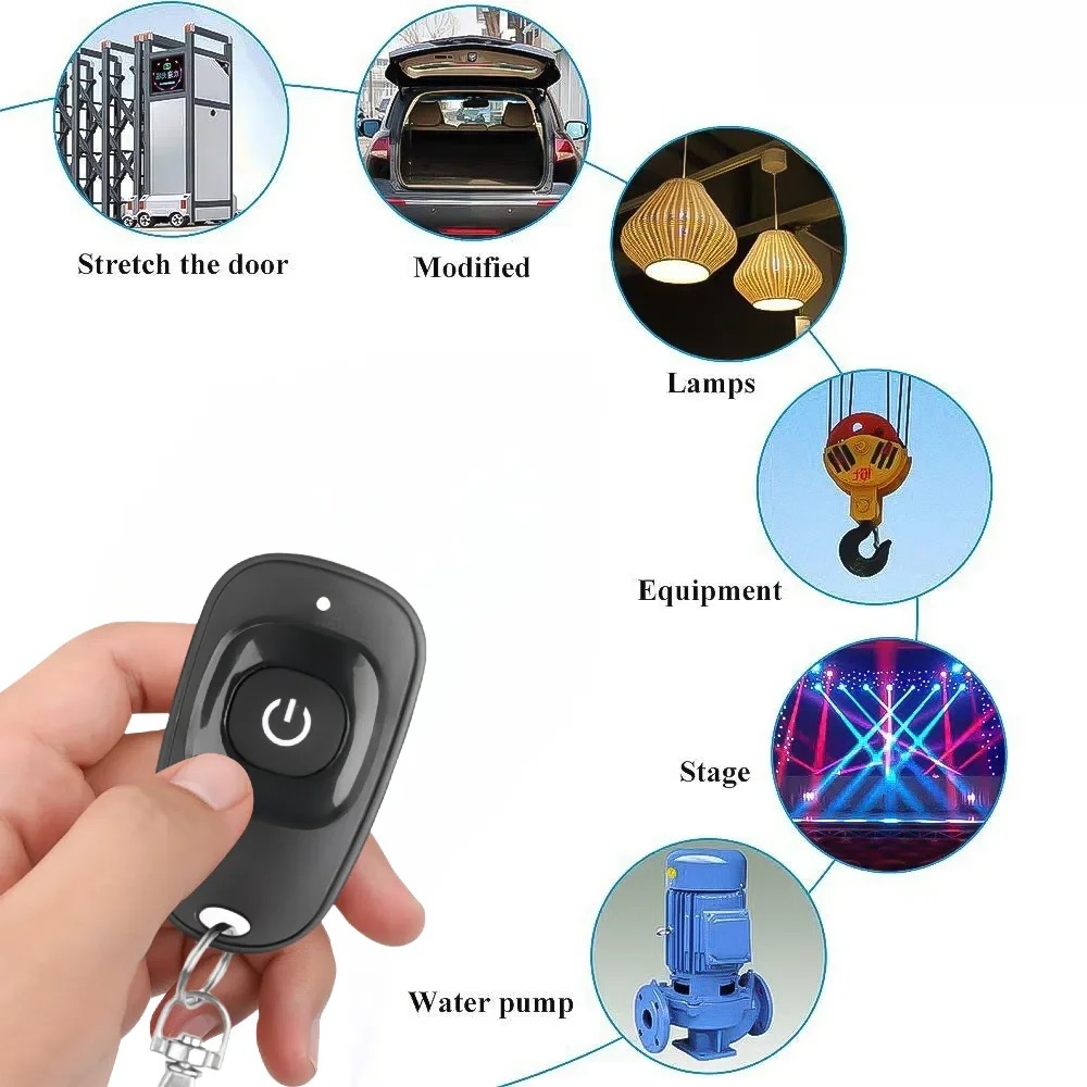 433Mhz Universal Wireless Remote Control Switch DC 12V 1CH Relay Receiver Module RF EV1527 Learning Code Transmitter