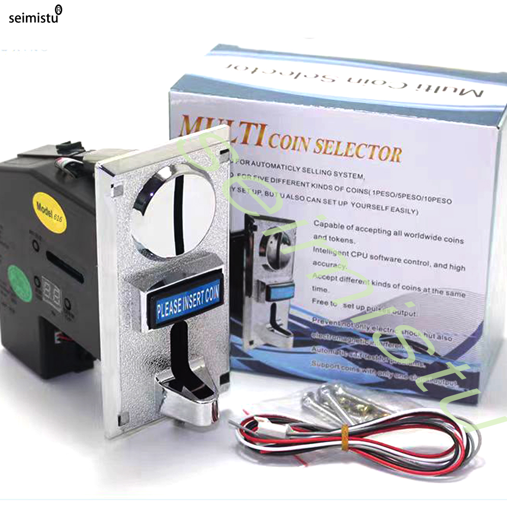 Distributeur automatique électronique pour pièces à valeur multiple, accepteur de pièces multiples, mécanisme de sélection, jeu d'arcade, billet à rouler, 616