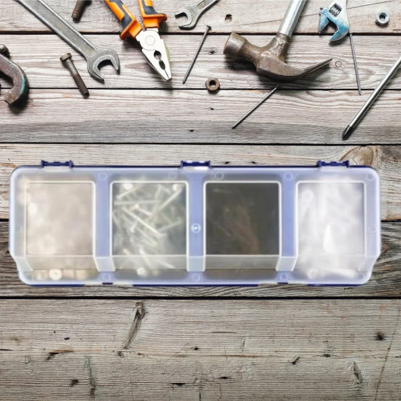 Plastic Tools Storage Box Bevel Connection with Cover Parts Screw Hardware Accessories Toolbox Case Components Sorting Tool