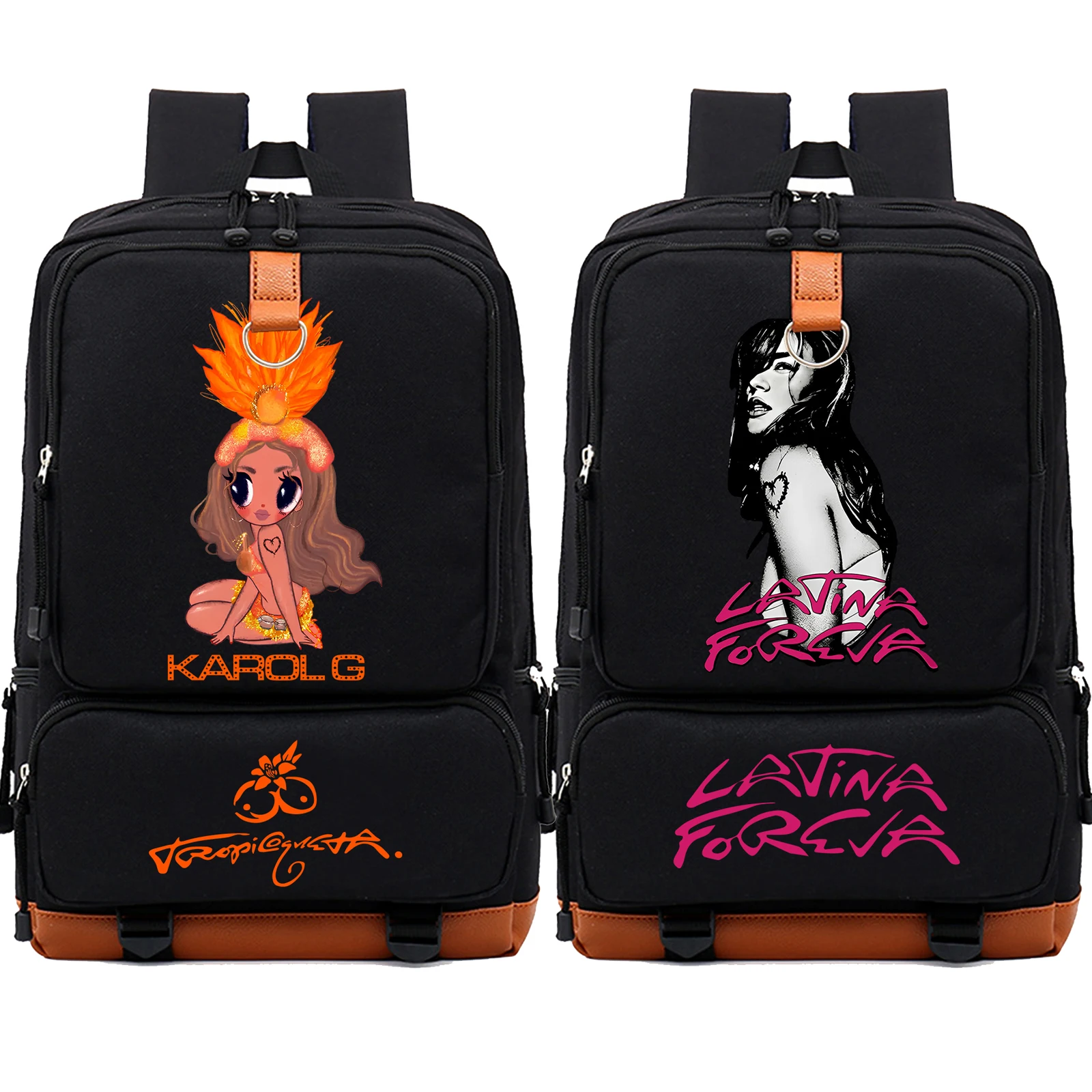 Karol G New Ablum TROPICOQUETA 2025 배낭 대용량 Bookbag 고품질 애니메이션 학생 그림 Schoolbag 선물