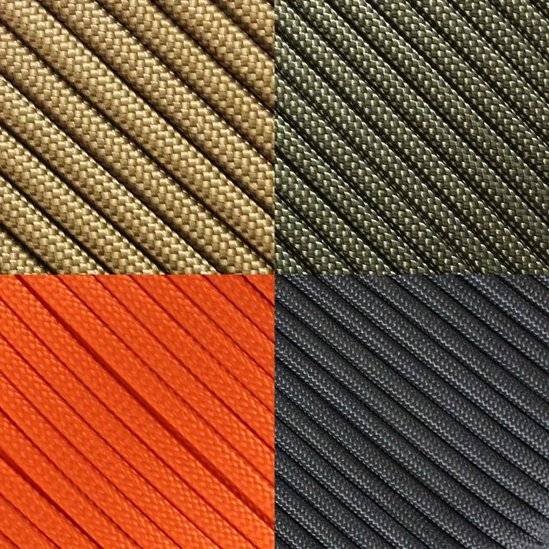 550 wojskowy Paracord 7 Strand 4mm taktyczna linka spadochronowa akcesoria kempingowe Outdoor Survival DIY bransoletka lina