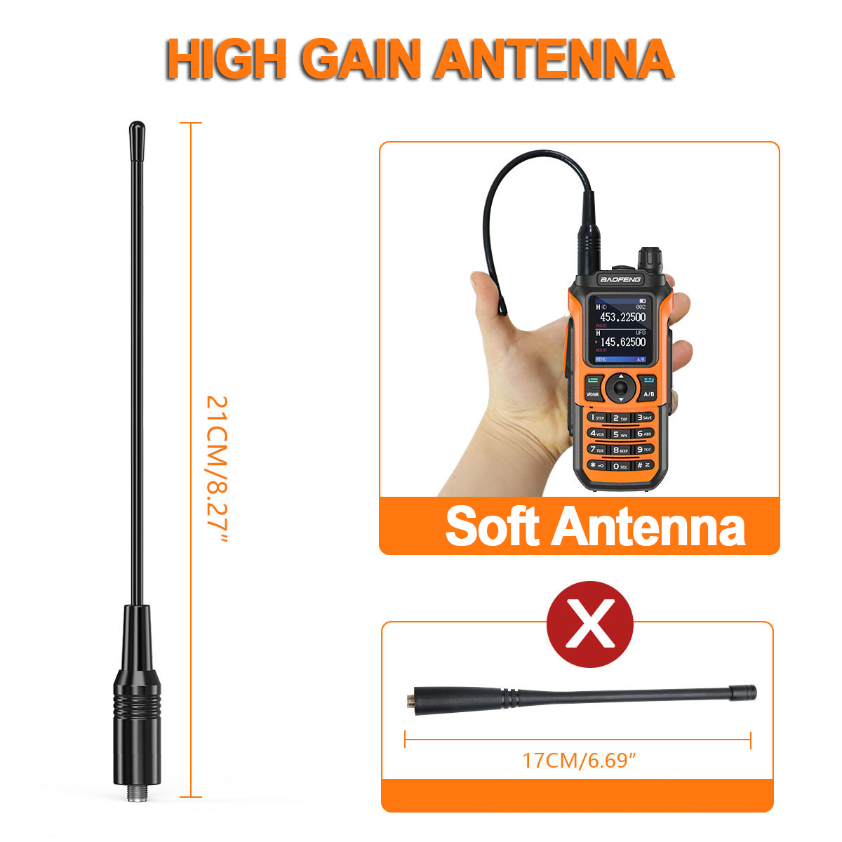 BAOFENG UV-21 Pro V2 Portable Long Range Walkie Talkie Wireless Copy Frequency Two Way Radios UV21 Pro V2 Communication Radios