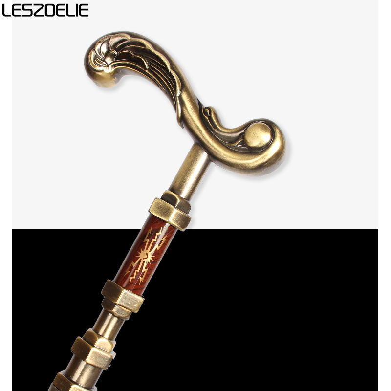 Elegant Luxury เดิน Stick ผู้ชายตกแต่งเดิน Cane ผู้หญิง Bronze จับรูปแบบ Noble แฟชั่น Vintage Cane
