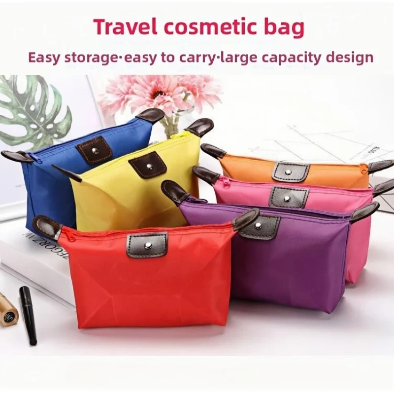 สีสันกันน้ําใหม่กระเป๋าเดินทางมินิน่ารักเครื่องสําอางค์แต่งหน้า Tote กระเป๋ากระเป๋าเครื่องสําอางแบบพกพาสําหรับผู้หญิง