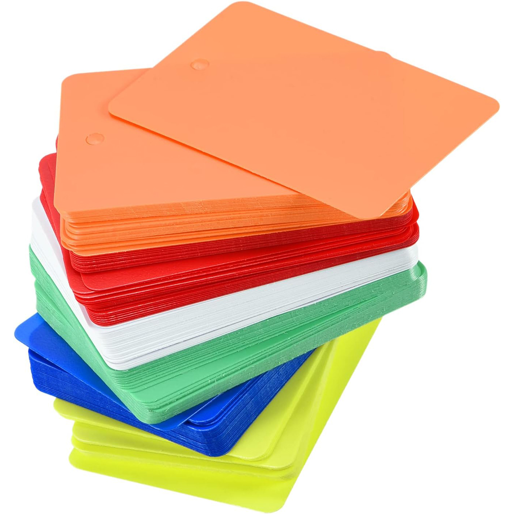 50 шт., пустой матовый водонепроницаемый ПВХ с отверстием, пластиковая транспортировочная бирка для упаковки ювелирных изделий, бирка для изделий, аксессуары для малого бизнеса