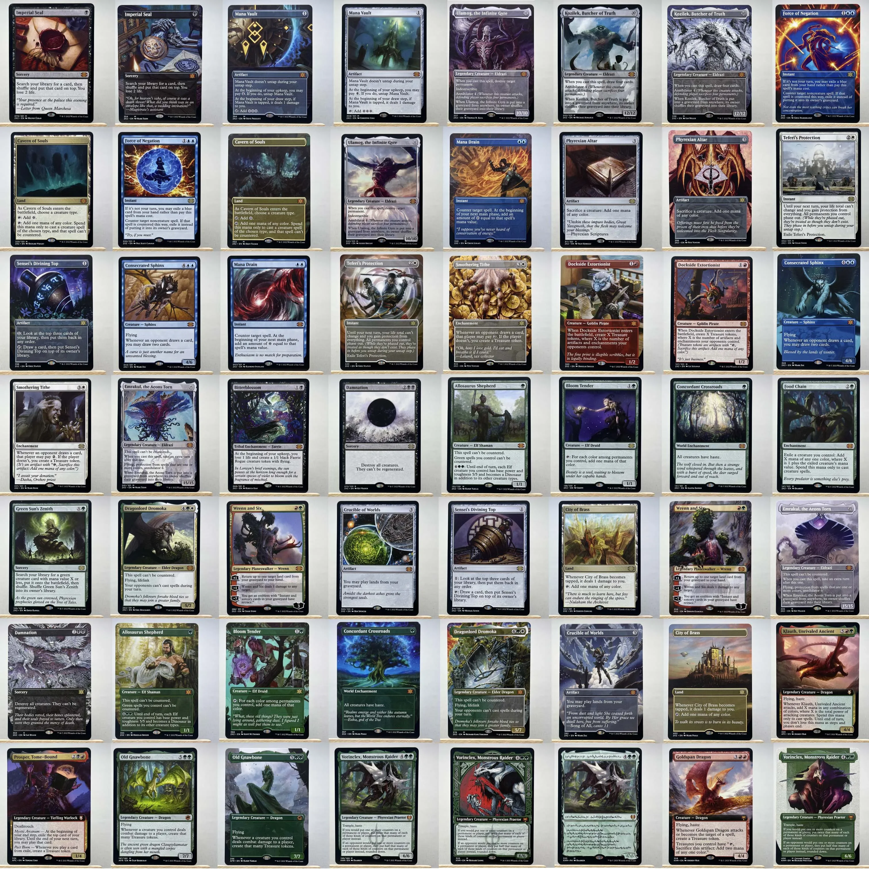 2X2 HOLO9-I02 Карты Tcg German Magical Consecrated Sphinx the Emrakul, the Aeons Torn Smothering Tithe gather