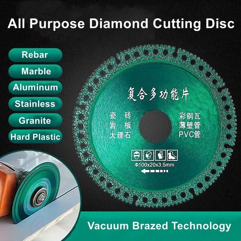 1 STKS Zaagblad Disc Voor Grinder 4 Inch Diamant Ultradunne Snijden Zaagblad Geschikt Voor Keramisch Glas Metaal Hout Snijgereedschap