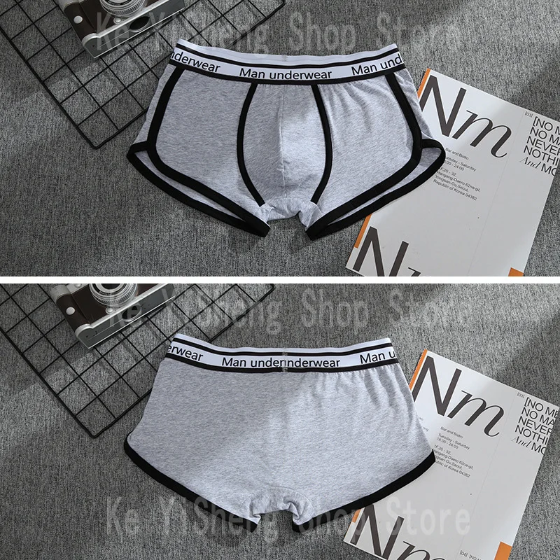 メンズスポーツボクシングショーツ下着 SML XL 通気性フィットネススポーツ男性のボクサー下着ボクサー快適