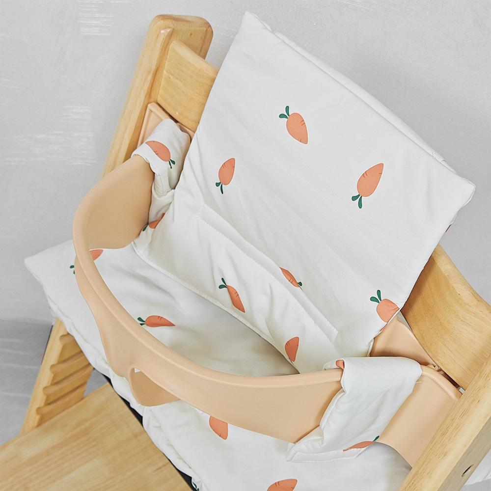 Almofada de assento para cadeira alta de bebê, par de almofada para cadeira alta de desenho animado com cadeira tripp trap e cadeira alta para suporte e conforto, 1 peça