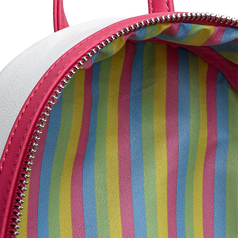 Lounge fly Miniones Flausch iger Einhorn Mini Rucksäcke Damen Doppel gurt Umhängetasche