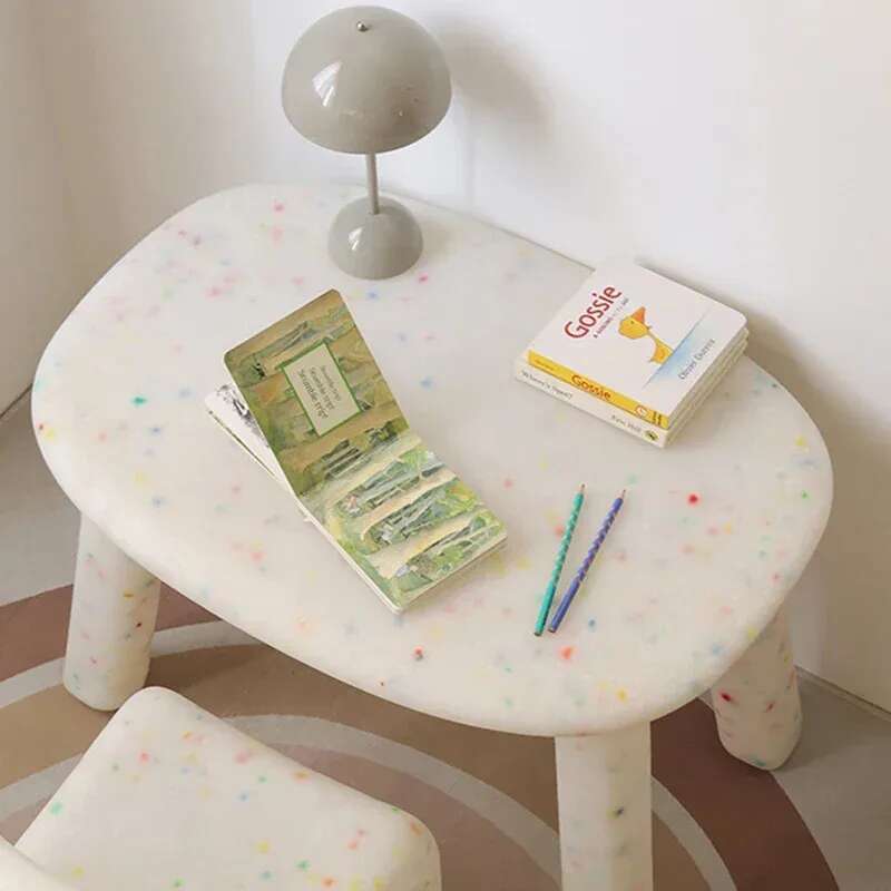 Mesa de plástico infantil, Quarto infantil, Cadeiras pré-escolares, Cadeiras de bebê, Mobiliário para crianças, Penteadeira, Mini Set