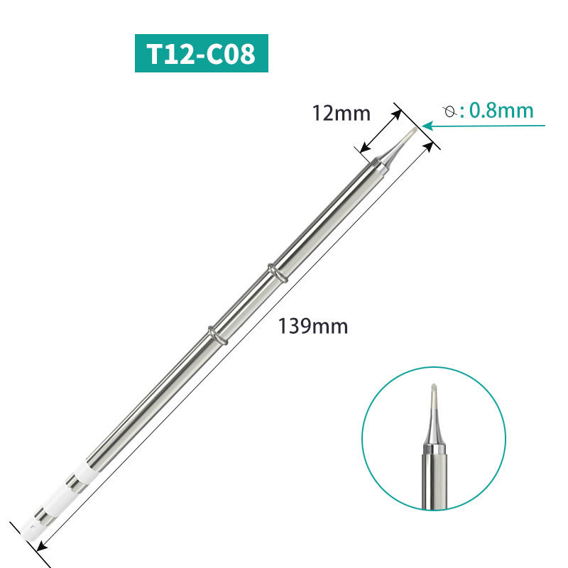 T12-C08 C1 C4 BC1 BC2 BCF1 BCF2 T12 Паяльные жала для Hakko FX951 DIY Наборы паяльных станций Сварочные инструменты