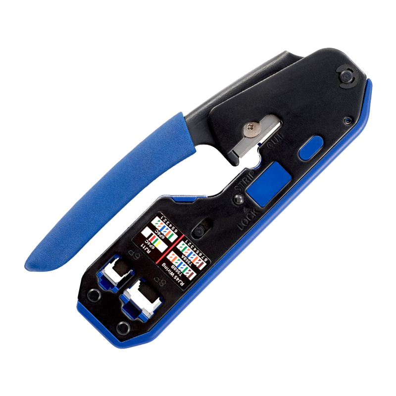 Herramientas de prensado RJ45, alicates, prensatelas para cables de red, cortador pelador de cables, pinzas de clip ethernet RJ45 RJ12 RJ11 cat6 cat5e cat5