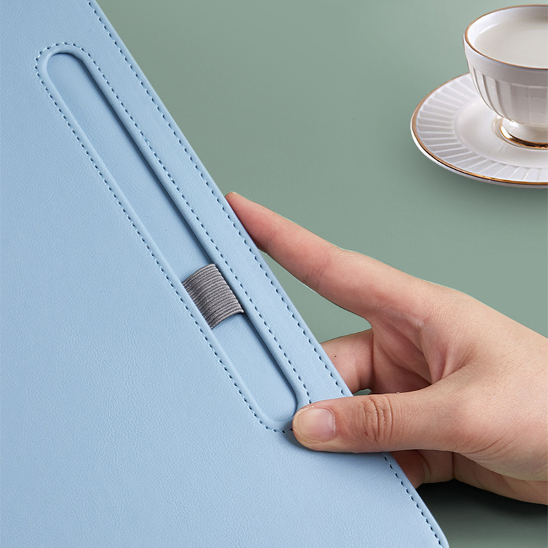 비즈니스 사무실 사용자 정의 로고 클립 보드 A4 종이 파일 펜 슬롯 조각 이름 교사 의사 도매 가죽 럭셔리 쓰기 보드