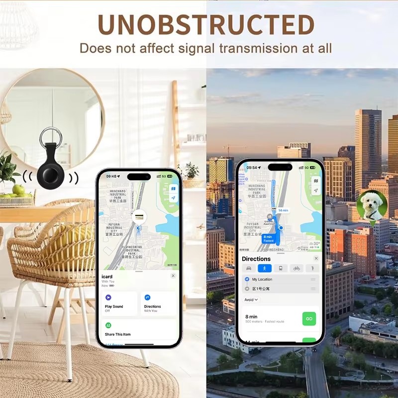 GPS Smart Tracker MFI-Zertifizierung Anti-Verlust-Erinnerungsgerät Schlüsselmappe Auto Smart Air Tag Funktioniert mit Apple Find My IOS System