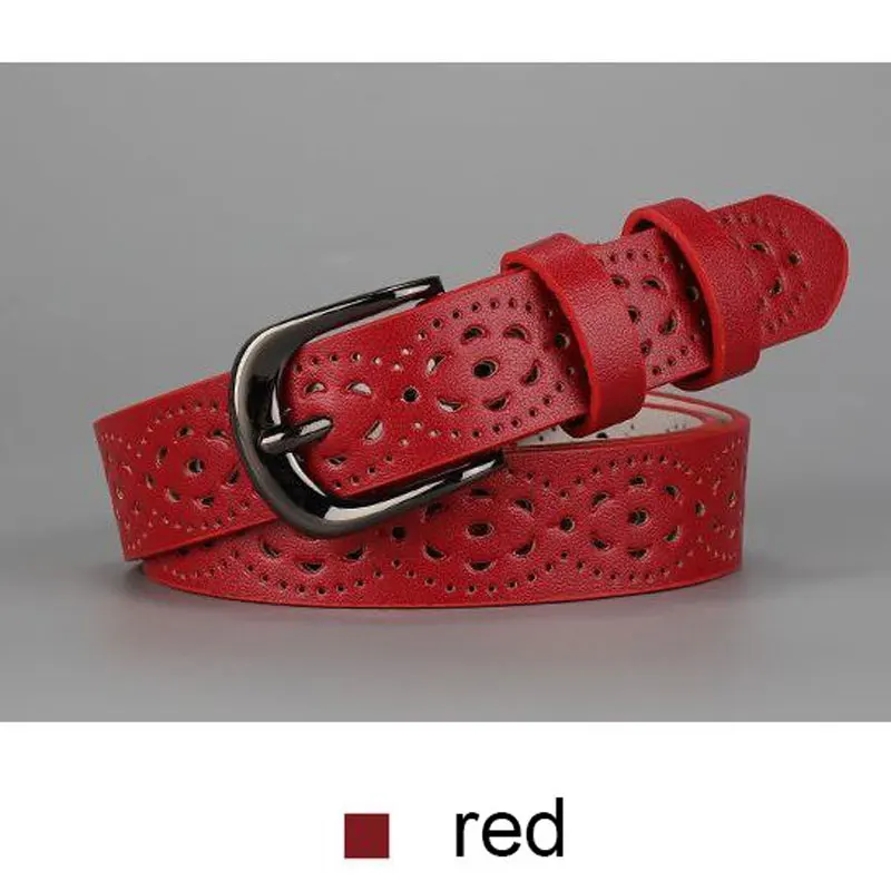 Belt for women's versatile, non perforated belt decoration, thin jeans with hollowed out design, feeling niche and trendy