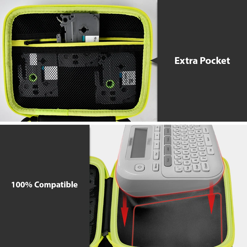 (TYLKO ETUI) Etui kompatybilne z Brother P-Touch PTD220 D210 Domowa/biurowa codzienna maszyna do tworzenia etykiet, uchwyt do przechowywania, organizer do przenoszenia