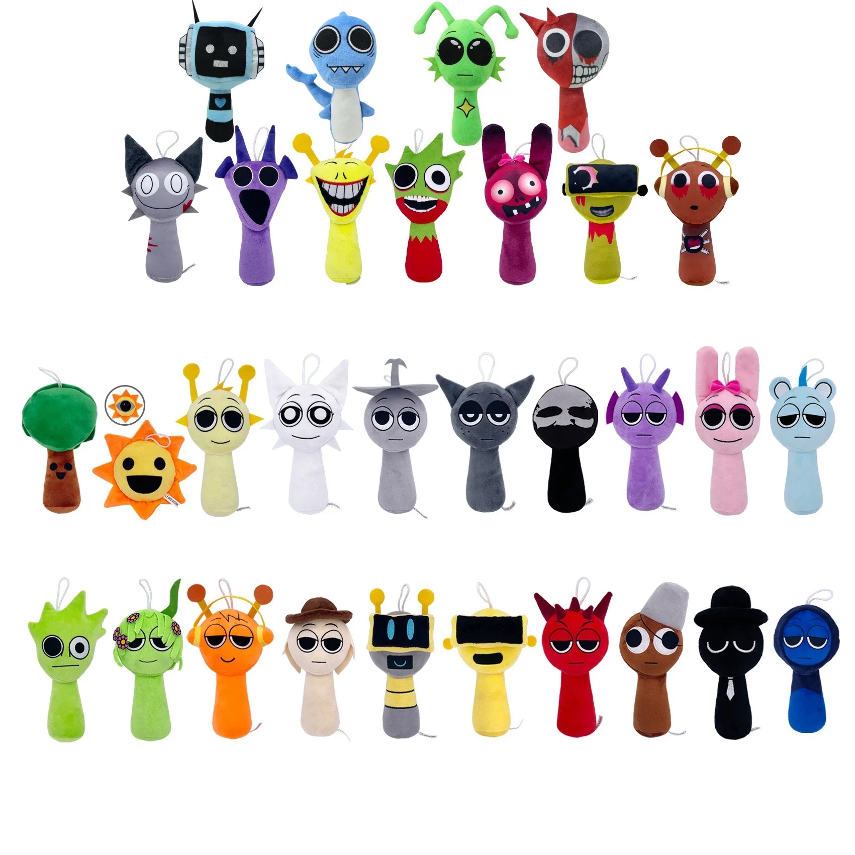 Sprunki 플러시 장난감 Sprunki Incredibox 플러시ie Sprunki 소프트 게임 만화 베개 어린이 생일 선물 인형 크리스마스 선물