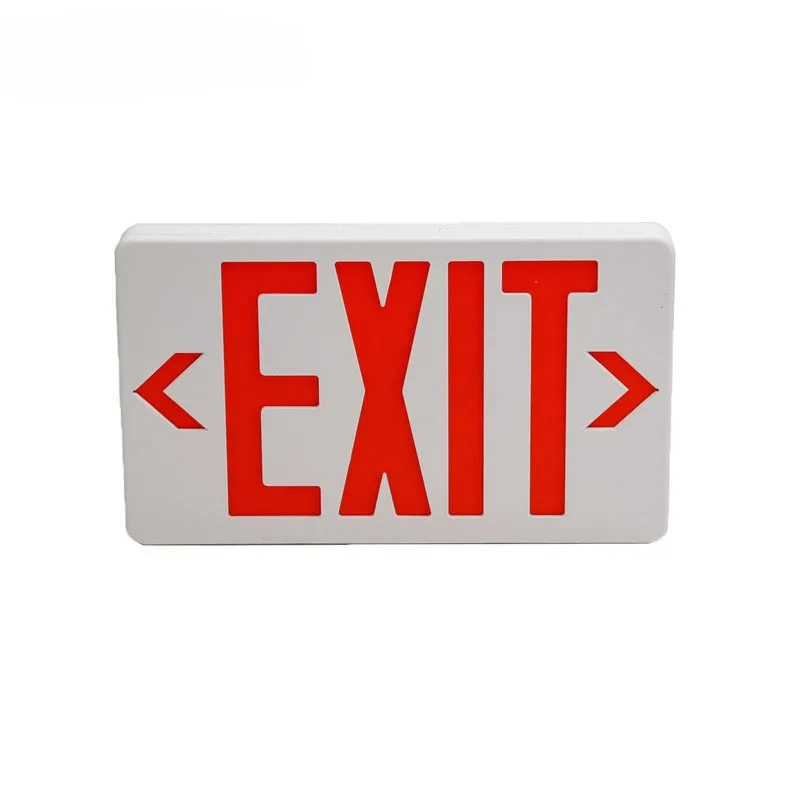Exit Light AC 220v สีแดงป้ายทางออก Led ไฟฉุกเฉิน Fire Safety Indicator ไฟเตือนสําหรับหลอดไฟ Hotel Mall โรงเรียน Public Place