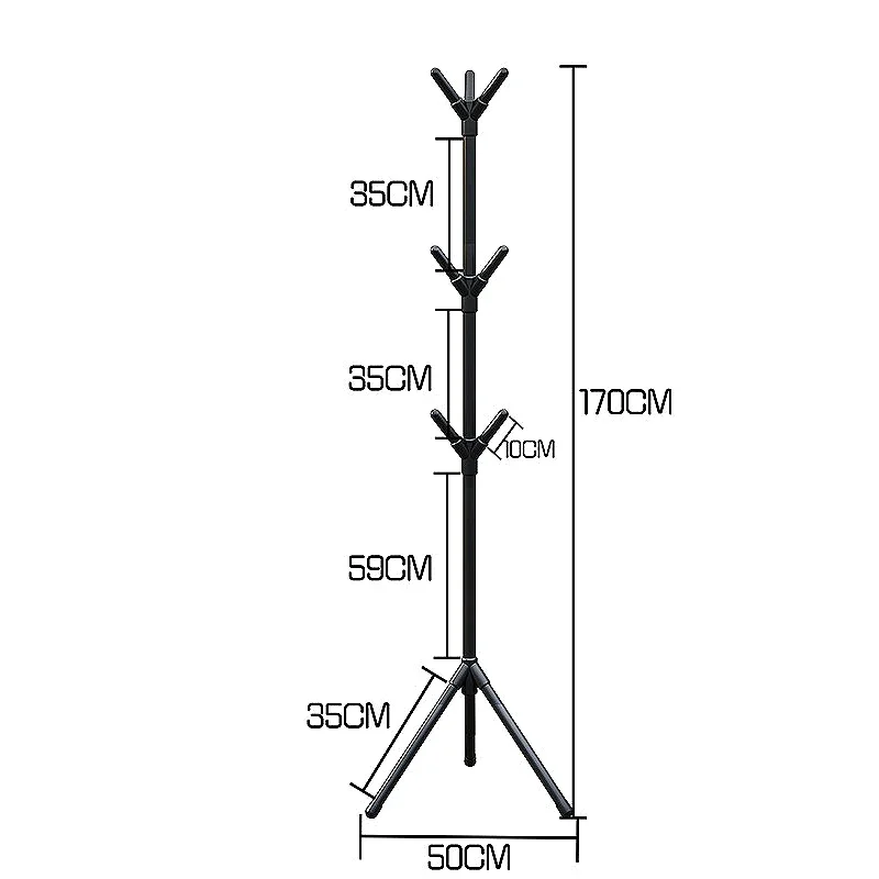 Rack de roupas de chão em formato de ramo de árvore, multi gancho, móvel e conveniente, cabide para casa, sala de estar, armazenamento de roupas