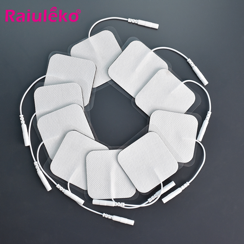 10/20pcs Self คุณภาพสูงเครื่องกระตุ้นประสาทซิลิโคนเจล Electrode Pads Tens Electrodes Digital Therapy เครื่องนวด 2 มม.
