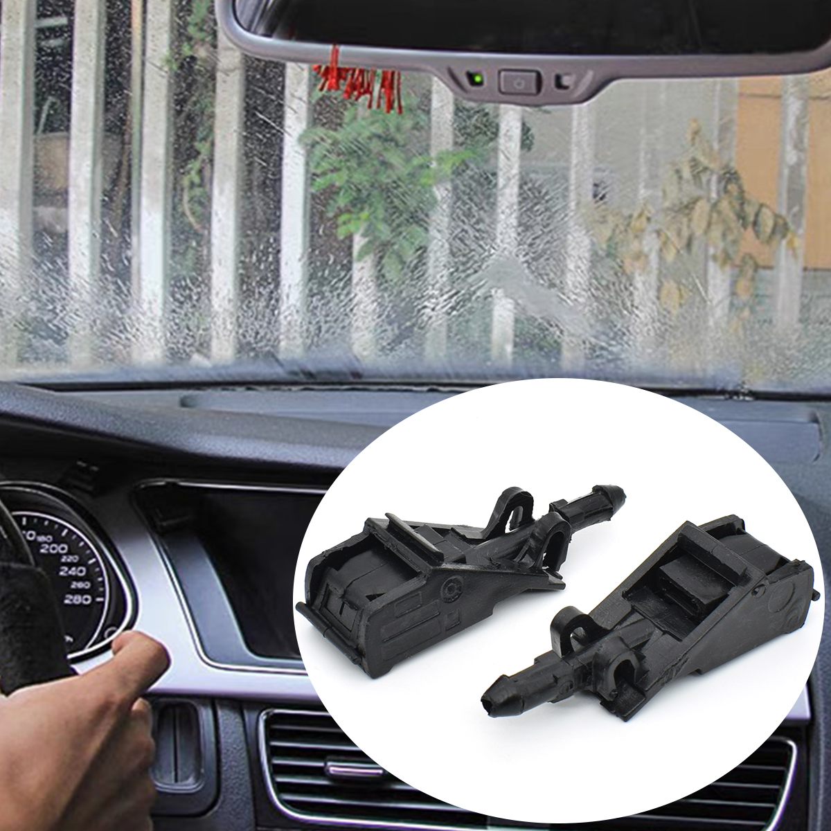 Омыватель переднего стекла, распылитель воды, шланг, 6RD 955985   Для VW Passat B5 Golf Jetta MK4 Bora Поло Beetle Seat